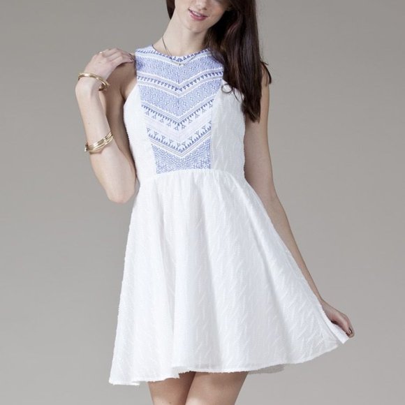 Flying Tomato Dresses & Skirts - Flying Tomato Women's Embroidered Aztec Sun Dress